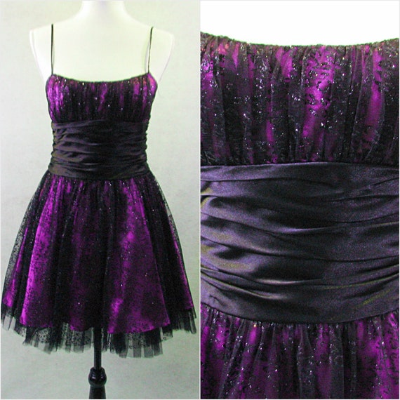 purple short dresses for juniors