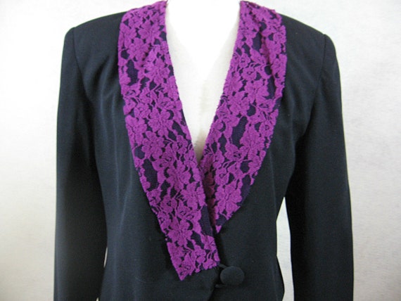 purple evening jacket