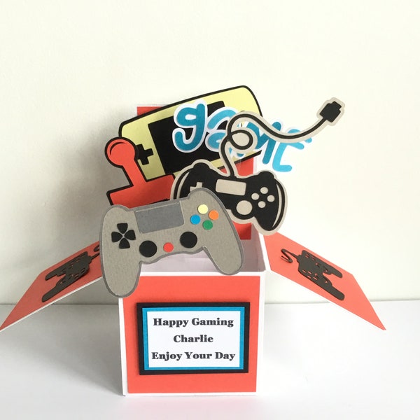 Handmade Gaming pop up card
