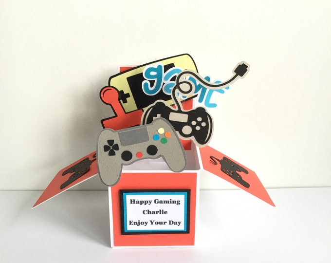 Handmade Gaming pop up card