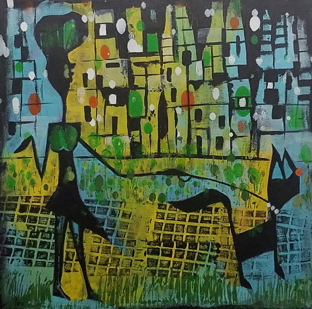 Original Wall Art, Funky Wall Art, Whimsical Art, Abstract Art