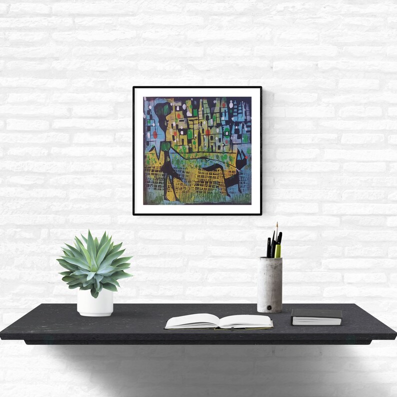 Original Wall Art, Funky Wall Art, Whimsical Art, Abstract Art