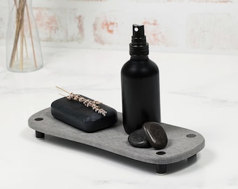 SOAP DISPENSER TRAY | Self-drying  Rectangular Soap Bottle| Catchall Tray | Modern Kitchen Tray | Bathroom Sink Tray