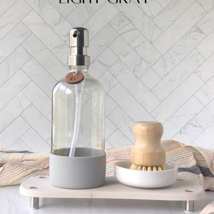 SOAP DISPENSER with Silicone Sleeve | Dish Soap Dispenser | Hand Soap Dispenser | Soap Dispenser  Bathroom | Dish Soap Dispenser for Kitchen
