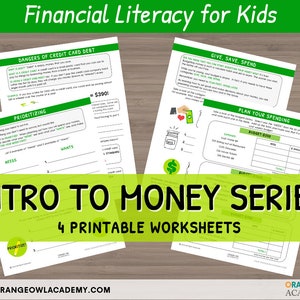 Money Worksheets for Kids COMPLETE SET 16 Printable Files | Etsy