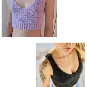 Crochet Top PATTERN / Sienna Bralette Crop Top Made to Measure Pattern image 3