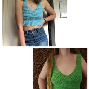 Crochet Top PATTERN / Sienna Bralette Crop Top Made to Measure Pattern image 4