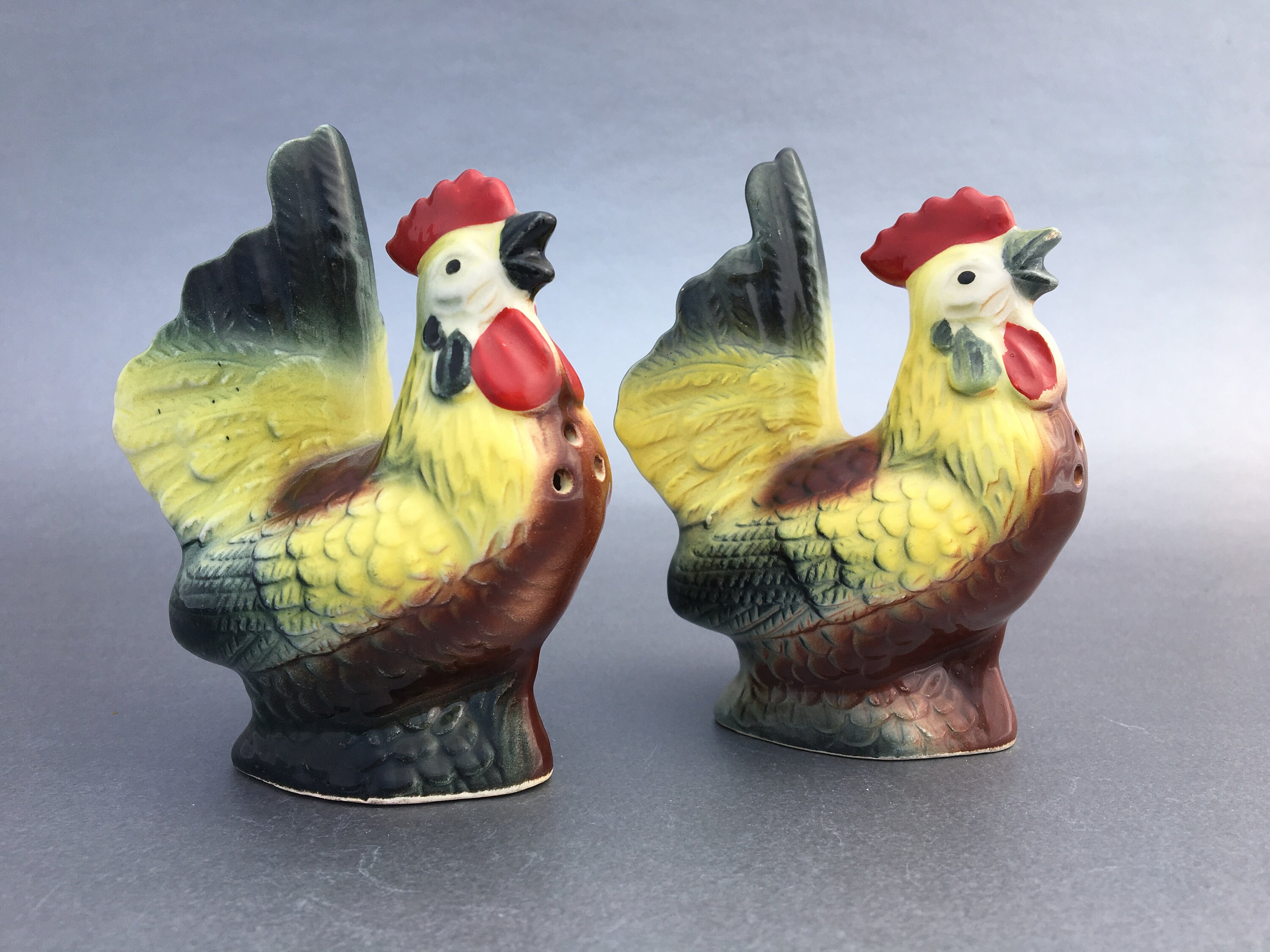 Chicken Salt and Pepper Shakersvintageceramicvintagemid Etsy