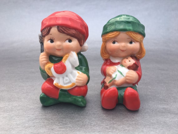 Elf Salt and Pepper Shaker-avon Collectible Marked | Etsy