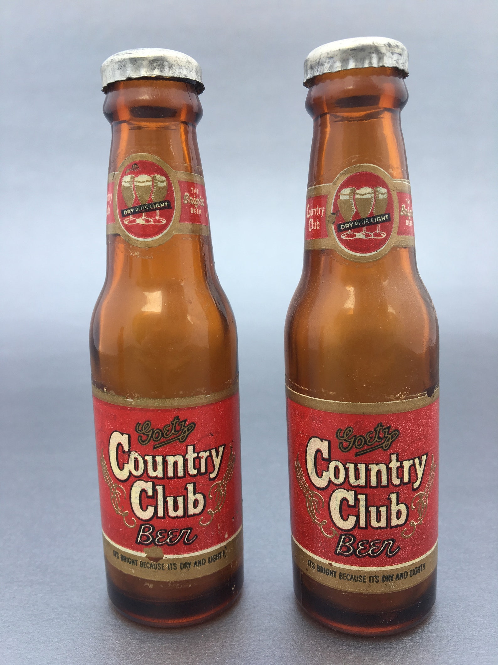 Goetz Country Club Beer Bottle Salt and Pepper Etsy