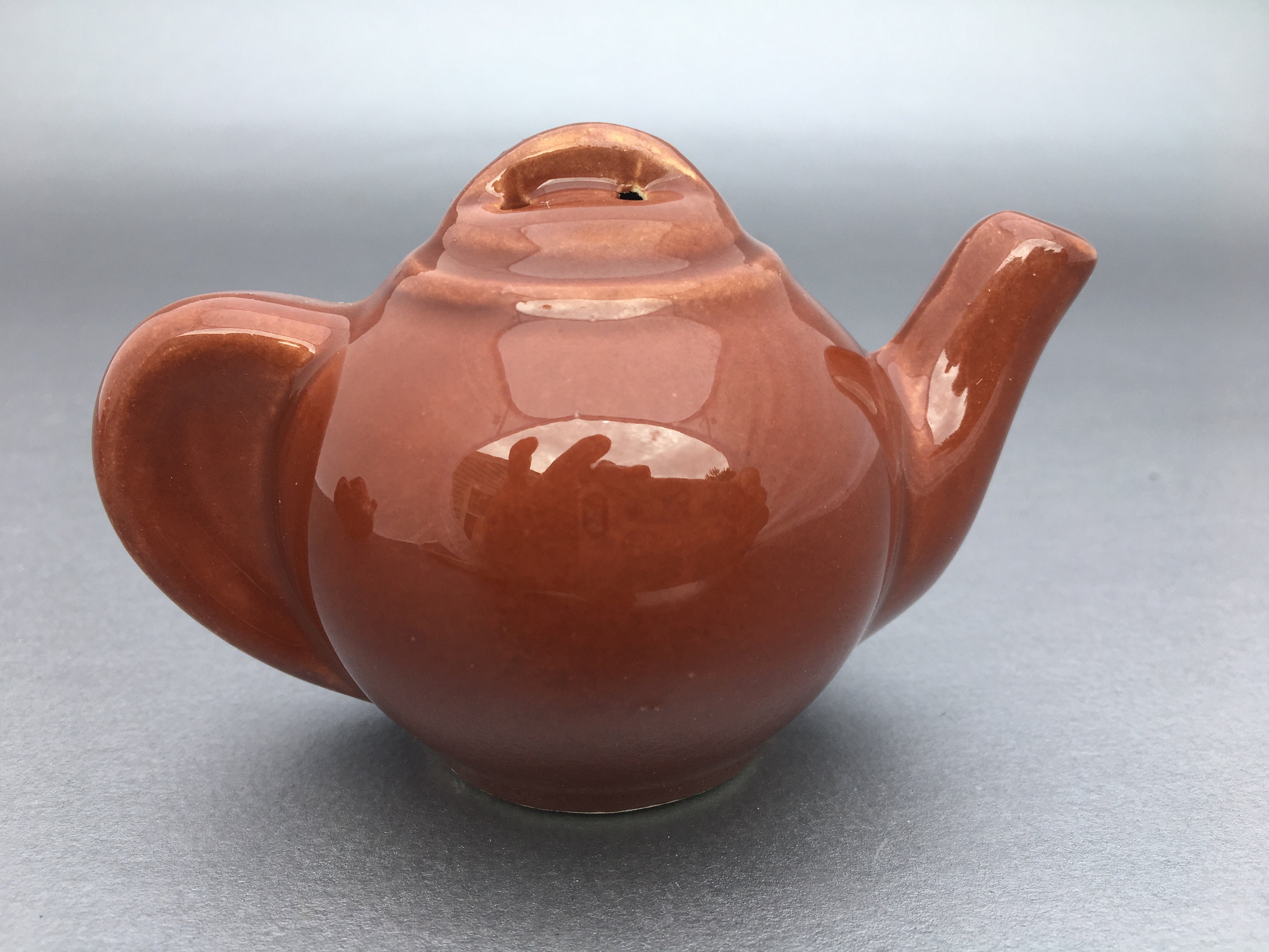 Brown Teapot Salt and Pepper Shakersceramicvintagemid Etsy
