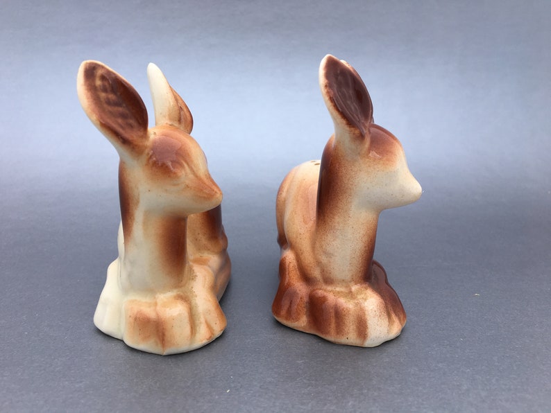 Deer Salt and Pepper ShakersVintageMid CenturyForest Etsy