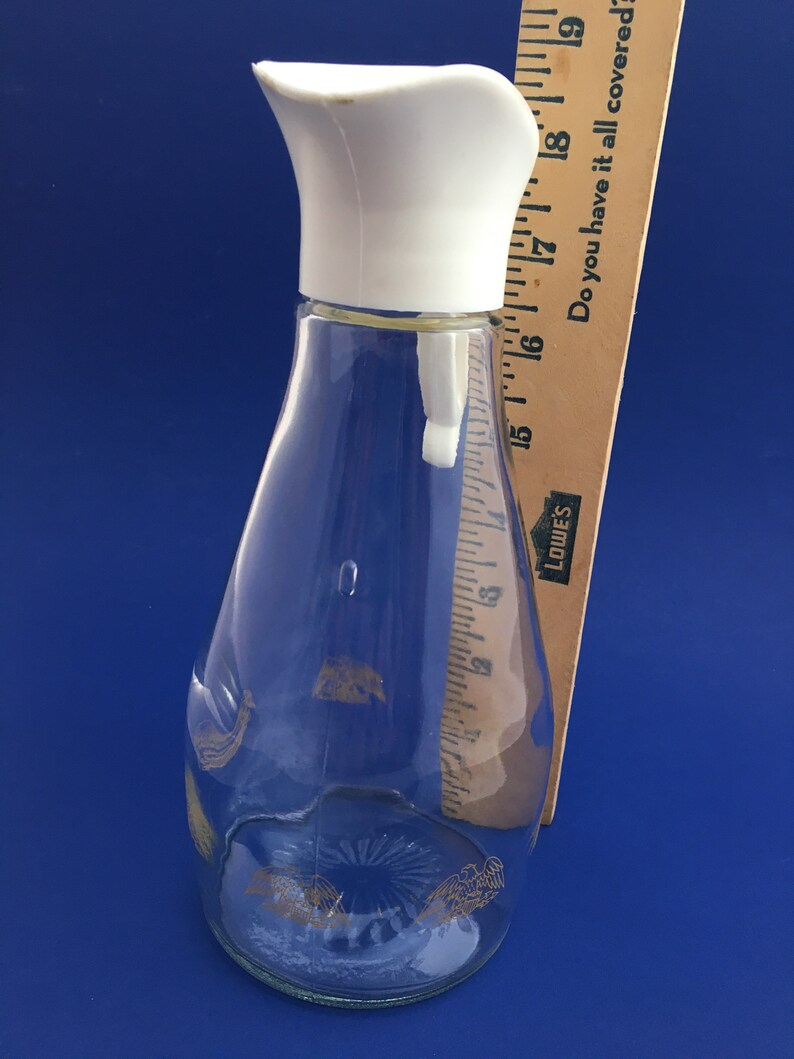 Log Cabin Syrup Dispenservintage Pitcherglass Etsy