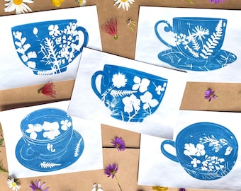 Cyanotype Sun Printing Kit: Stencils & Magic Blue Paper