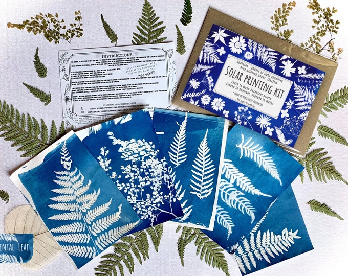 Cyanotype Solar Printing Kit: Nature Art, DIY Craft