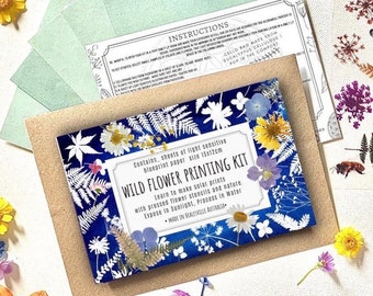 DIY Solar Printing Kit with Flower Design - Sun Printing, Stencil, and Craft Kit for Art Enthusiasts