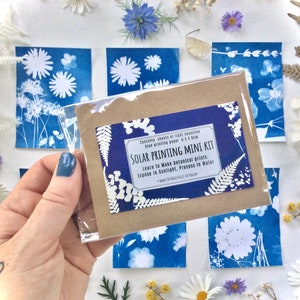 Party favors , mini art kit , party favors for kids, Party pack , Mini cyanotype kit, Elemental leaf image 2