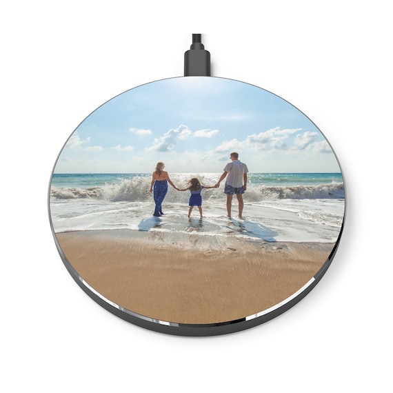 Add your own Image for Wireless Phone Charger Pad DIY Customized and Made Just for You Father's Day Wireless Charger