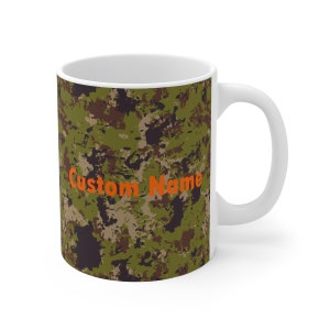 Orange Camo Coffee Mug by Original_Wicked
