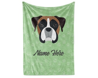 51 X 59 Inch Customized Home is Where The Boxer is Fleece Throw Blanket Birthday for Dog Lover Family Friends Y 51 X 59 Inch Customized Home is Where The Boxer is Fleece Throw Blanket Birthday for Dog Lover Family Friends Y
