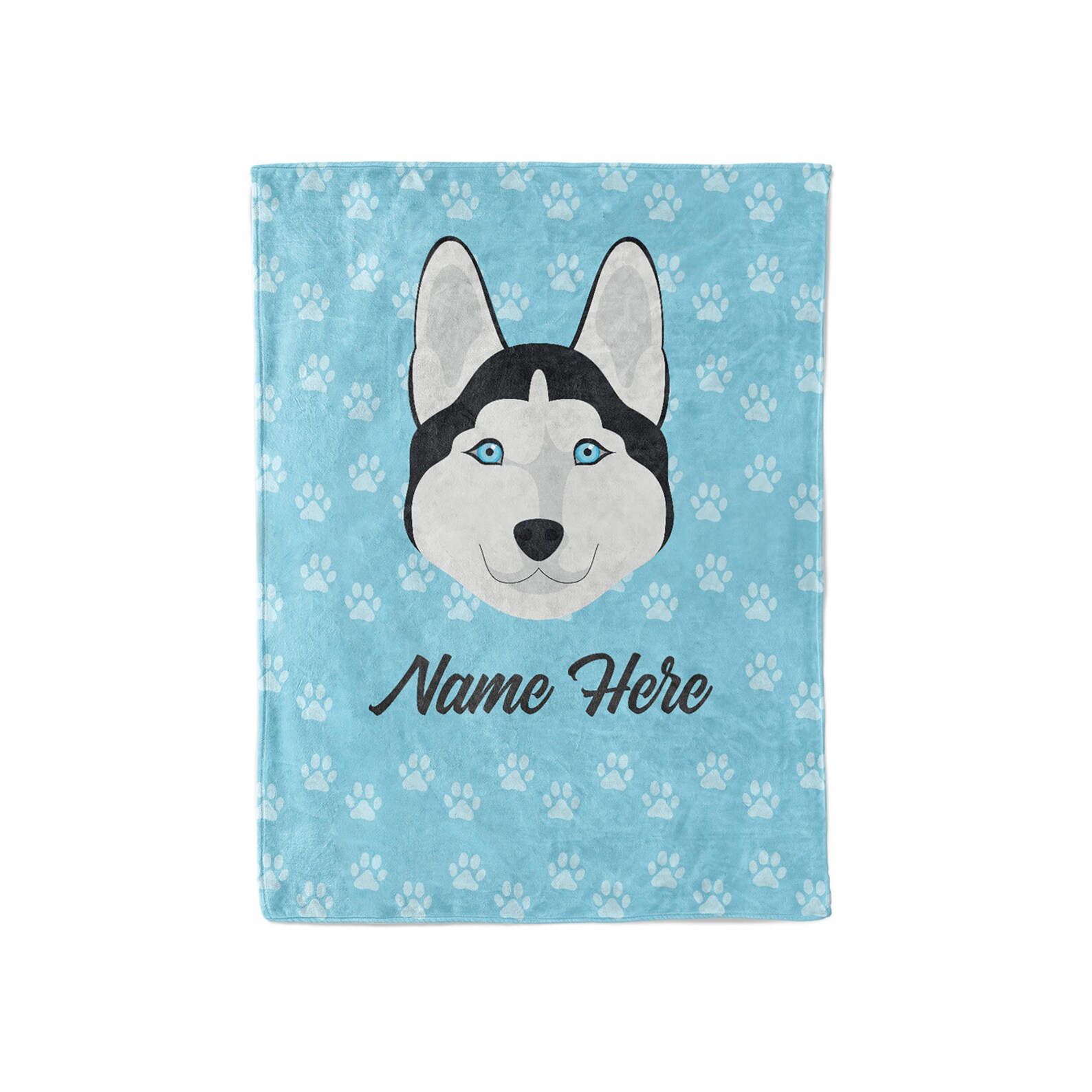 Siberian Husky Personalized Custom Fleece and Sherpa Blankets Etsy