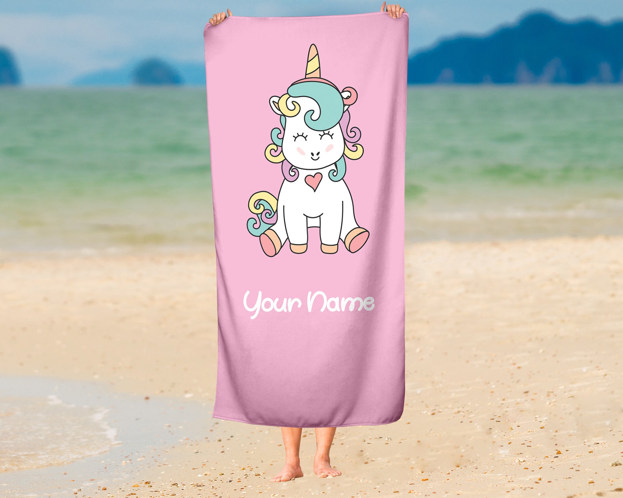 Unicorn Personalized Magical Unicorns Towel for Kids Etsy UK