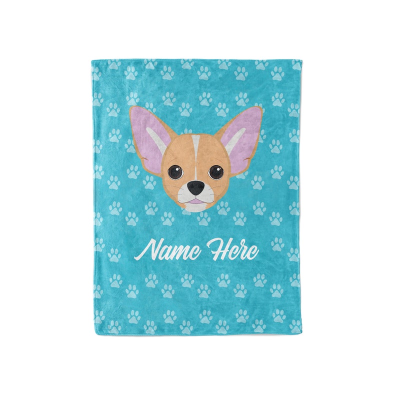 Chihuahua Personalized Custom Fleece and Sherpa Blankets With Etsy