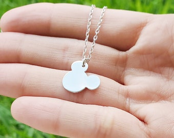 collar de mickey mouse, collar de disney, collar de plata esterlina mickey mouse, collar de mickey, collar de disney para mujer, regalos de disney,