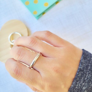 Chunky Sterling Silver Ring, Thick Silver Rings, Stacking Ring for ...