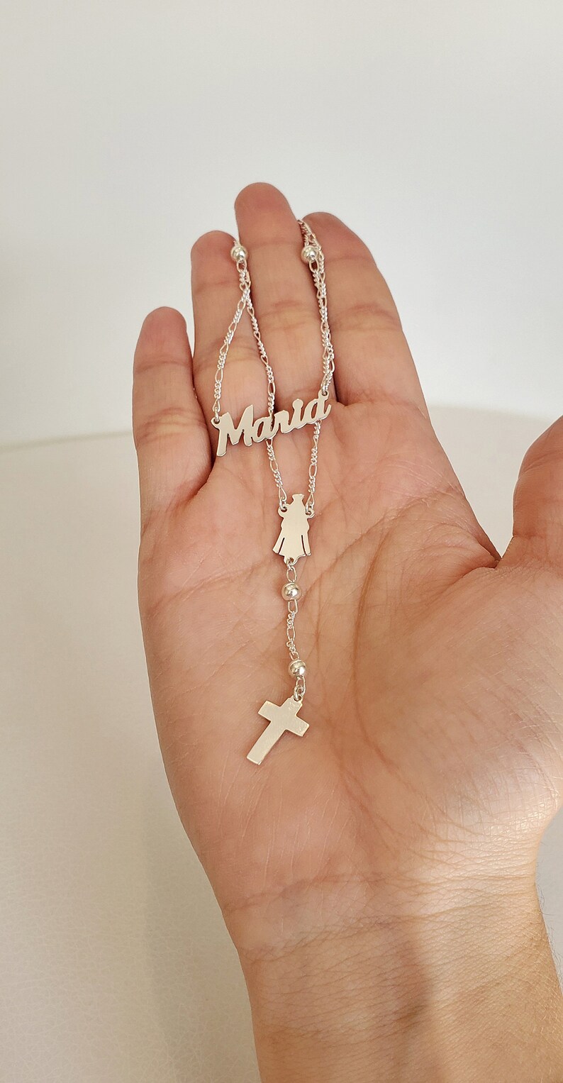 Rosary With Name Custom Rosary Personalized Rosary First Etsy