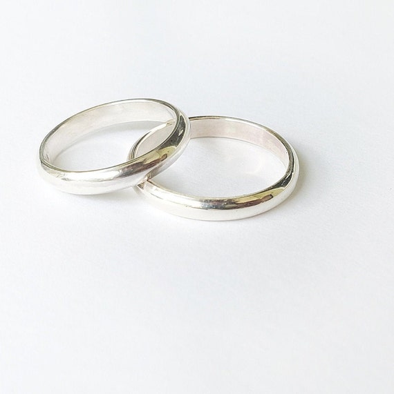 Couple Rings, Matching Rings, Ring Set, Wedding Bands, Adjustable Rings,  Diamond Rings,sterling Silver Rings,promise Rings EM271 - Etsy