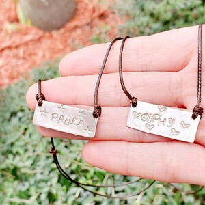 Custom bar necklace, nameplate necklace, Name bar necklace, custom word necklace, hippie necklace, sterling silver bar necklace