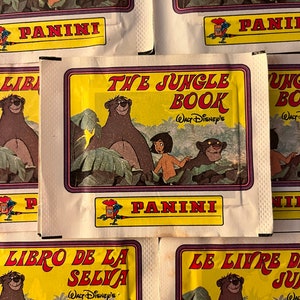 1981 Panini “The Jungle Book” Rare Vintage Sealed Sticker Packs