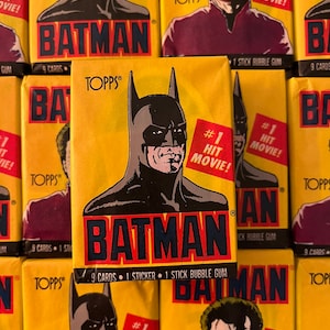 1989 Topps "Batman" Movie Trading Card Paquet scellé