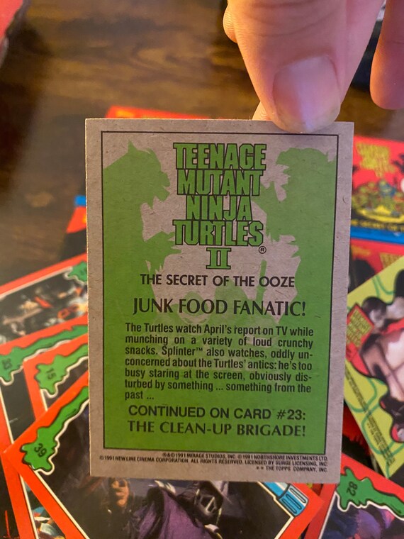 1991 Topps Teenage Mutant Ninja Turtles: Secret of the Ooze