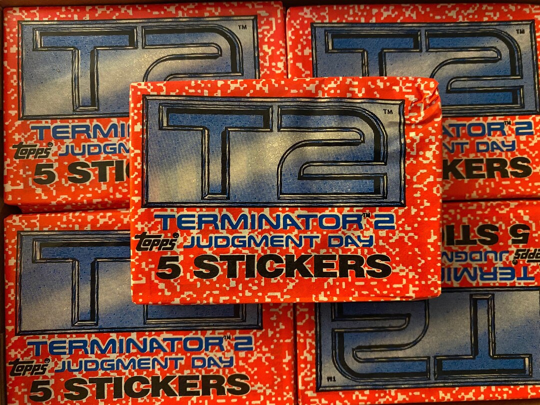 Topps 1991 “terminator 2” Sealed Movie Sticker Pack - Etsy
