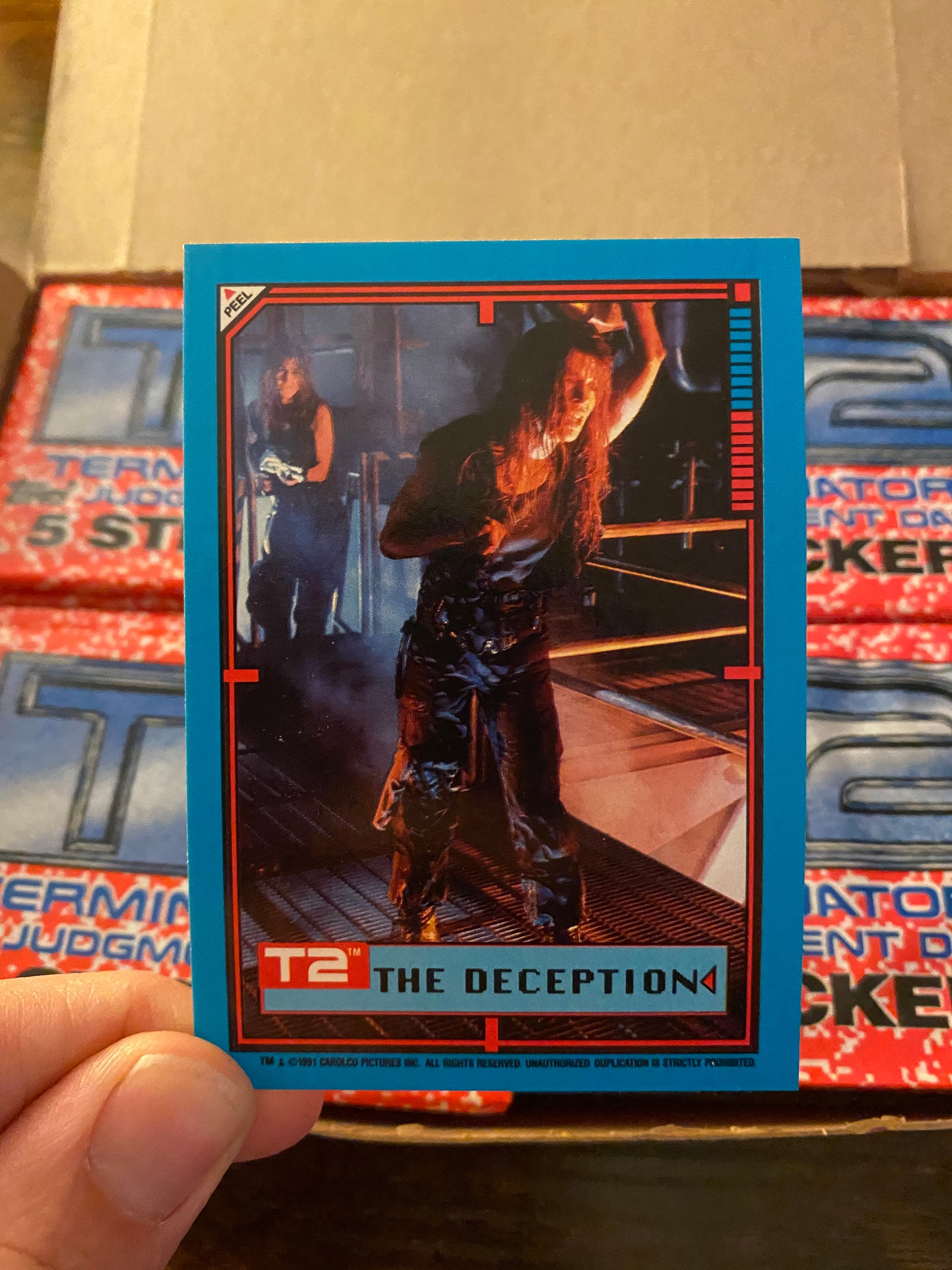 Topps 1991 “terminator 2” Sealed Movie Sticker Pack - Etsy