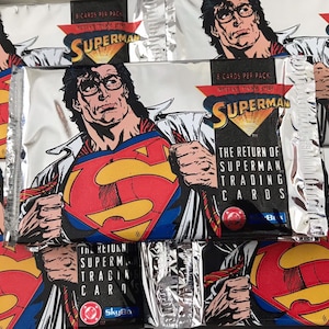 DC Comics 1993 Terugkeer van Superman-ruilkaartpakketten
