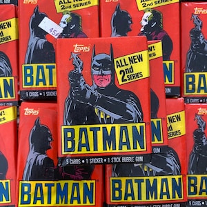 Topps 1989 Batman 2a serie Vintage Movie Trading cards Confezione sigillata.