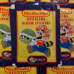 Merlin Stickers 1992 “Nintendo Gameboy offizielle Album Sticker” versiegeltes Sticker Pack