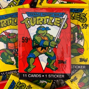 Confezioni sigillate di carte collezionabili di Topps Teenage Mutant Ninja Turtles del 1990