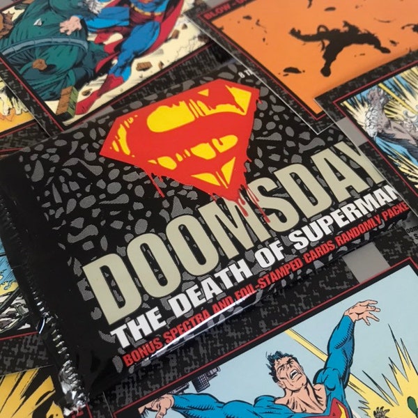 1992 SkyBox Doomsday: The Death of Superman Sealed Trading Card Packs