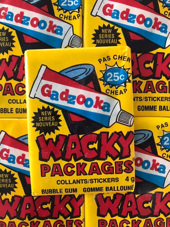 1988 Vintage Sealed Pee-chee Wacky Packages Wax Packed Stickers - Etsy