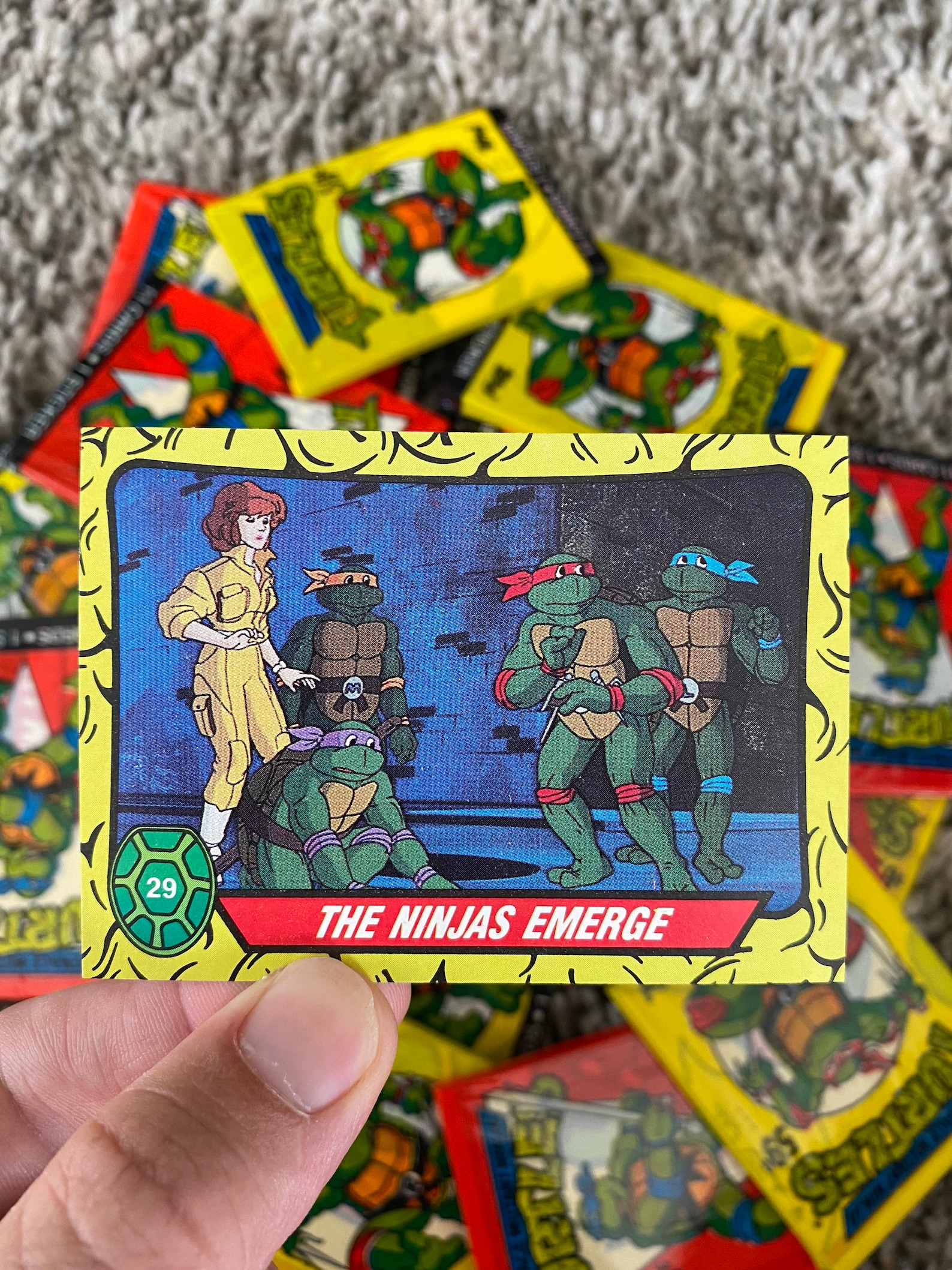 1990 Topps Teenage Mutant Ninja Turtles Trading Cards Sealed Etsy Sweden