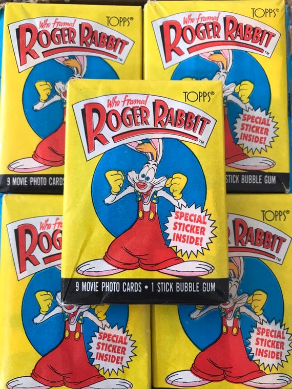 1987 Topps Who Framed Roger Rabbit versiegeltes | Etsy
