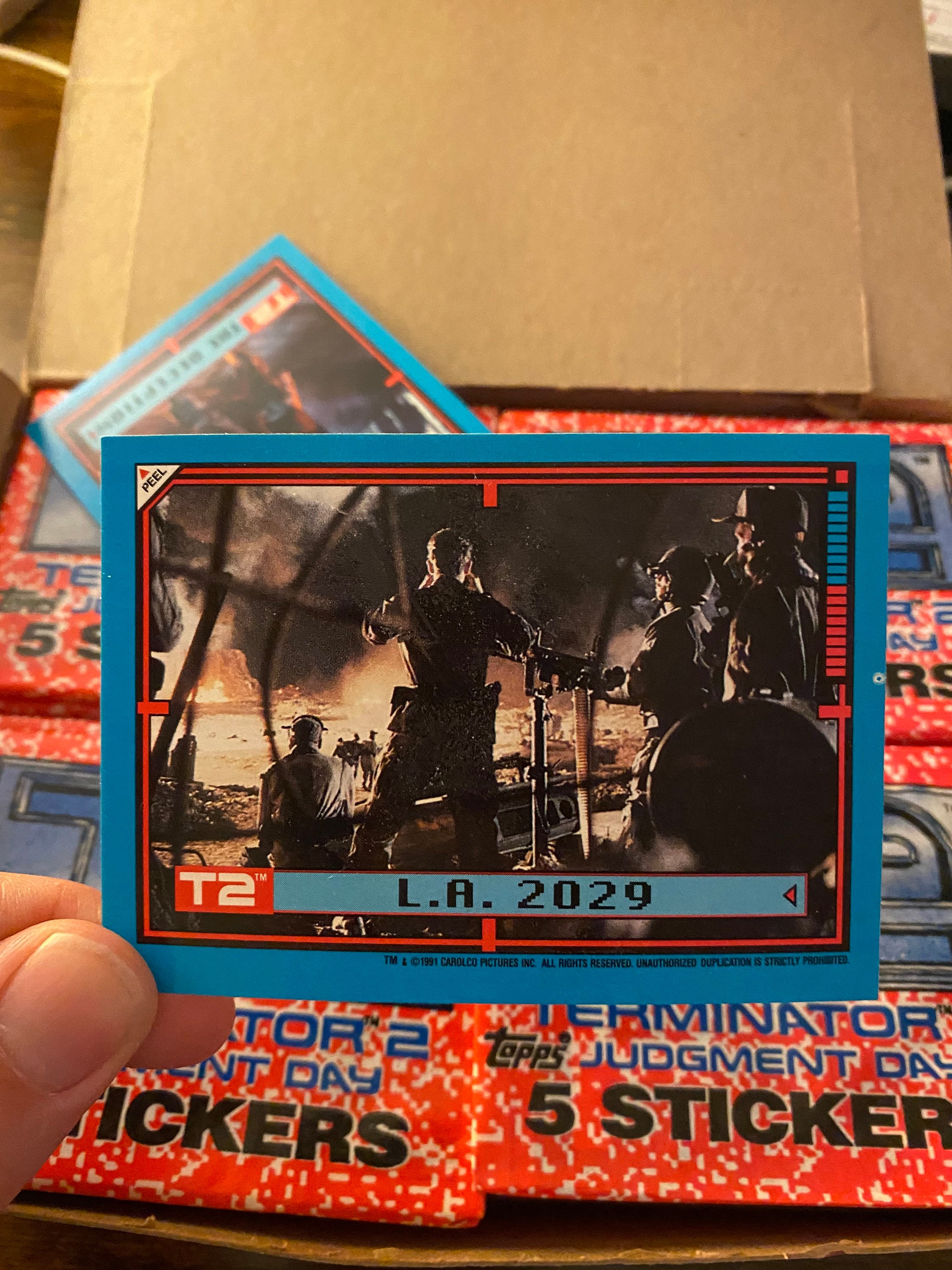 Terminator 2 Sticker Cards Topps 1991 “terminator 2” Sealed Movie Sticker Pack - Etsy