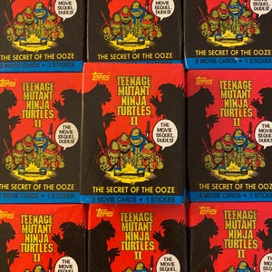 1991 Topps Teenage Mutant Ninja Turtles: Secret of the slijk” Sealed Trading Card Packs