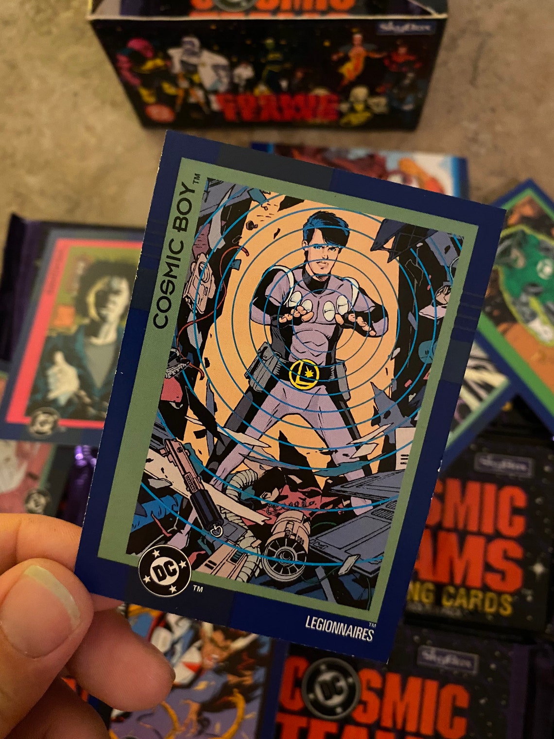 dc cosmic teams trading cards