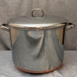 VTG Revereware pot 16 quart Canning Stock Pot 16 QT COPPER bottom