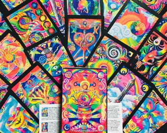 Spectrowhirl Tarot 2nd Ed (78 Cards+Booklet, Rainbow Hand-Painted Art)